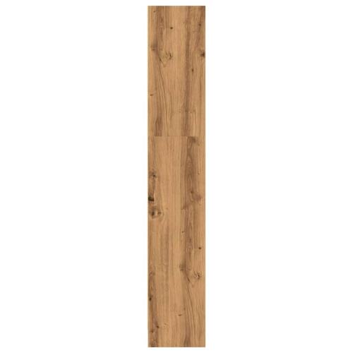 Bogreol 80x24x143 cm konstrueret træ egetræsfarve
