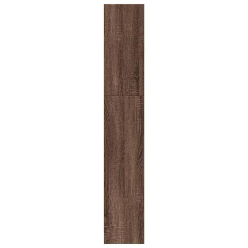Bogreol 80x24x143 cm konstrueret træ brun egetræsfarve