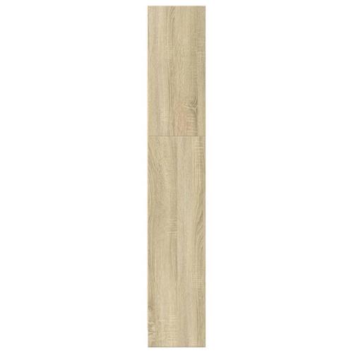 Bogreol 80x24x143 cm konstrueret træ sonoma-eg