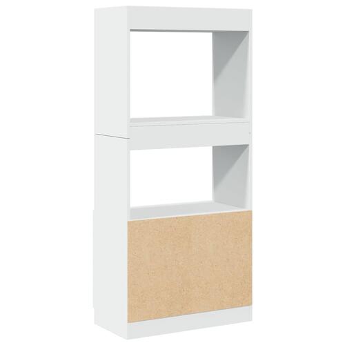Skab 63x33x140 cm konstrueret træ hvid