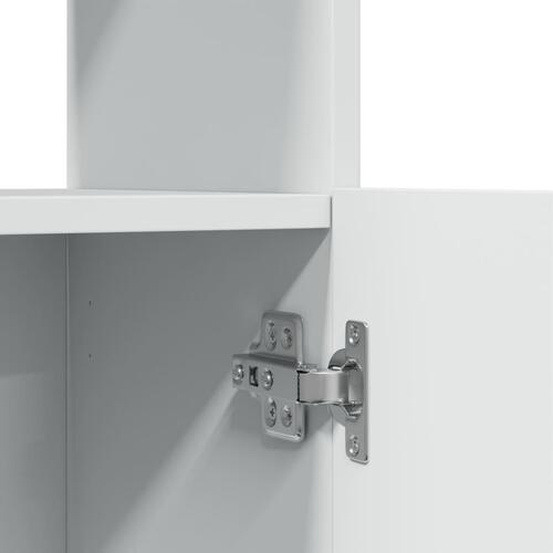 Skab 63x33x140 cm konstrueret træ hvid