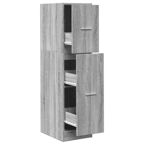 Apotekerskab 30×41×118 cm i konstrueret træ - grå sonoma-eg