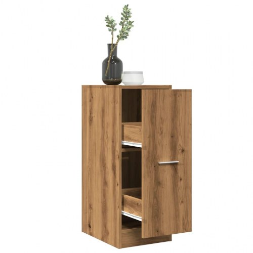 Apotekerskab 30 × 41 × 77,5 cm - konstrueret træ, egetræsfarve