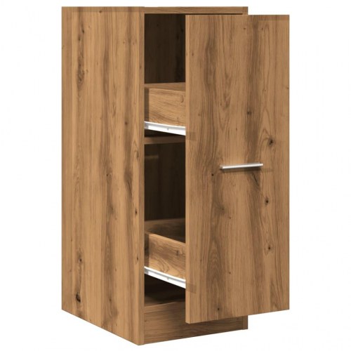 Apotekerskab 30 × 41 × 77,5 cm - konstrueret træ, egetræsfarve