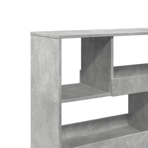 Bogreol/rumdeler 100x33x94,5 cm betongrå
