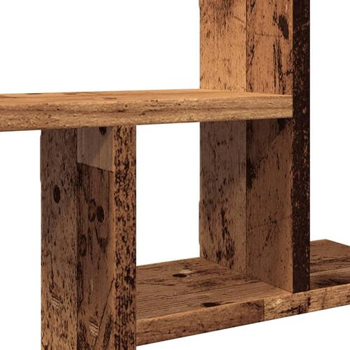 Væghylder 2 stk. 38x12x38 cm konstrueret træ gammelt træ-look