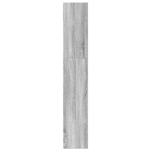 Bogreol 80x24x143 cm konstrueret træ grå sonoma-eg