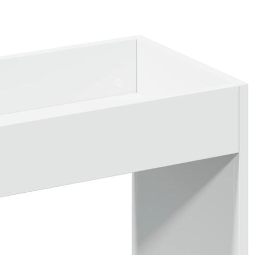 Højskab 63x33x180 cm konstrueret træ hvid