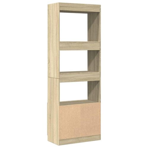 Højskab 63x33x180 cm konstrueret træ sonoma-eg