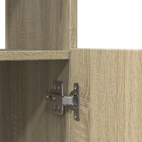 Højskab 63x33x180 cm konstrueret træ sonoma-eg