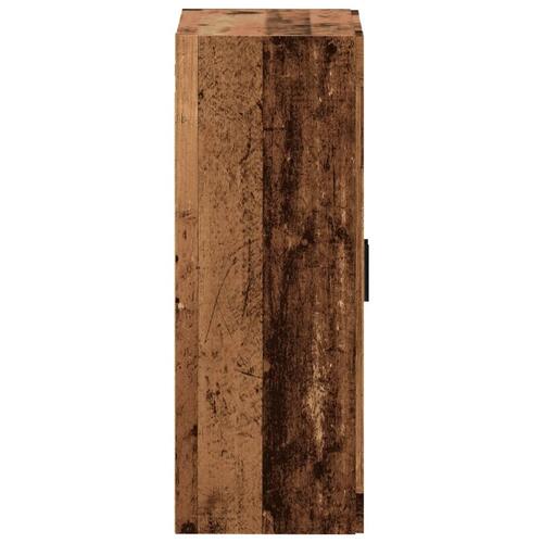 Vægskab 69,5x34x90 cm konstrueret træ gammelt træ-look