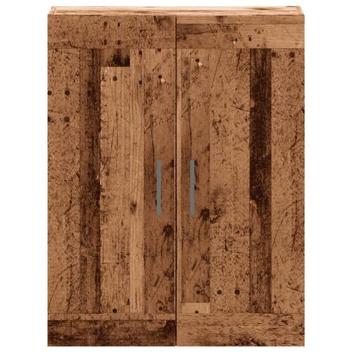 Vægskab 69,5x34x90 cm konstrueret træ gammelt træ-look