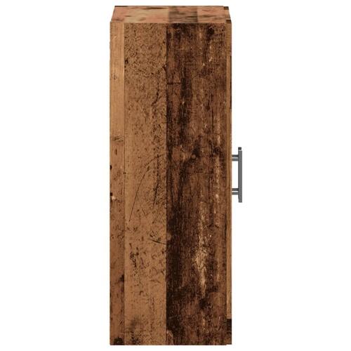 Vægskab 69,5x34x90 cm konstrueret træ gammelt træ-look