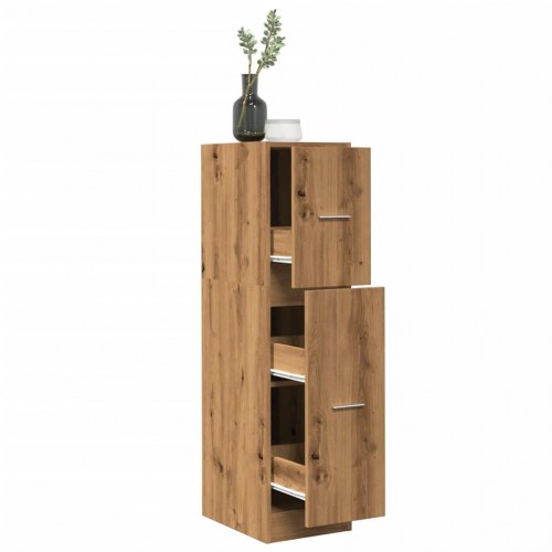 Apotekerskab 30 × 41 × 118 cm i konstrueret træ - sonoma eg
