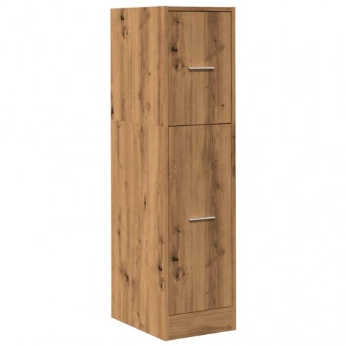 Apotekerskab 30 × 41 × 118 cm i konstrueret træ - sonoma eg