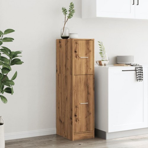 Apotekerskab 30 × 41 × 118 cm i konstrueret træ - sonoma eg
