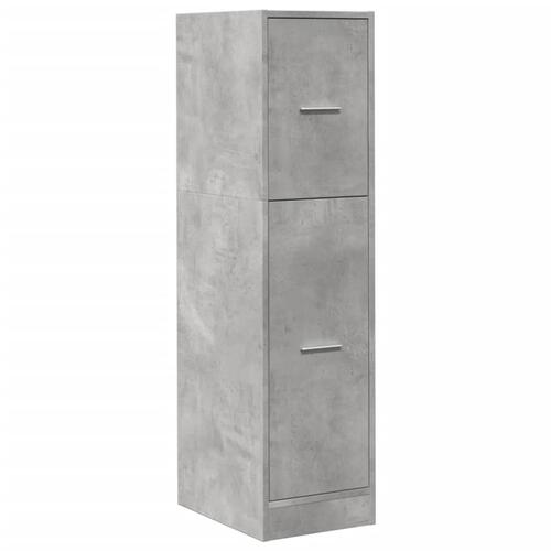 Apotekerskab 30x41x118 cm konstrueret træ betongrå
