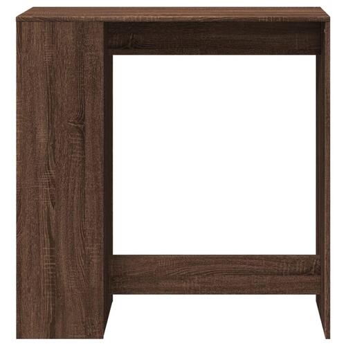 Barbord m. stativer 101x40x103,5 cm konstrueret træ brun egetræ