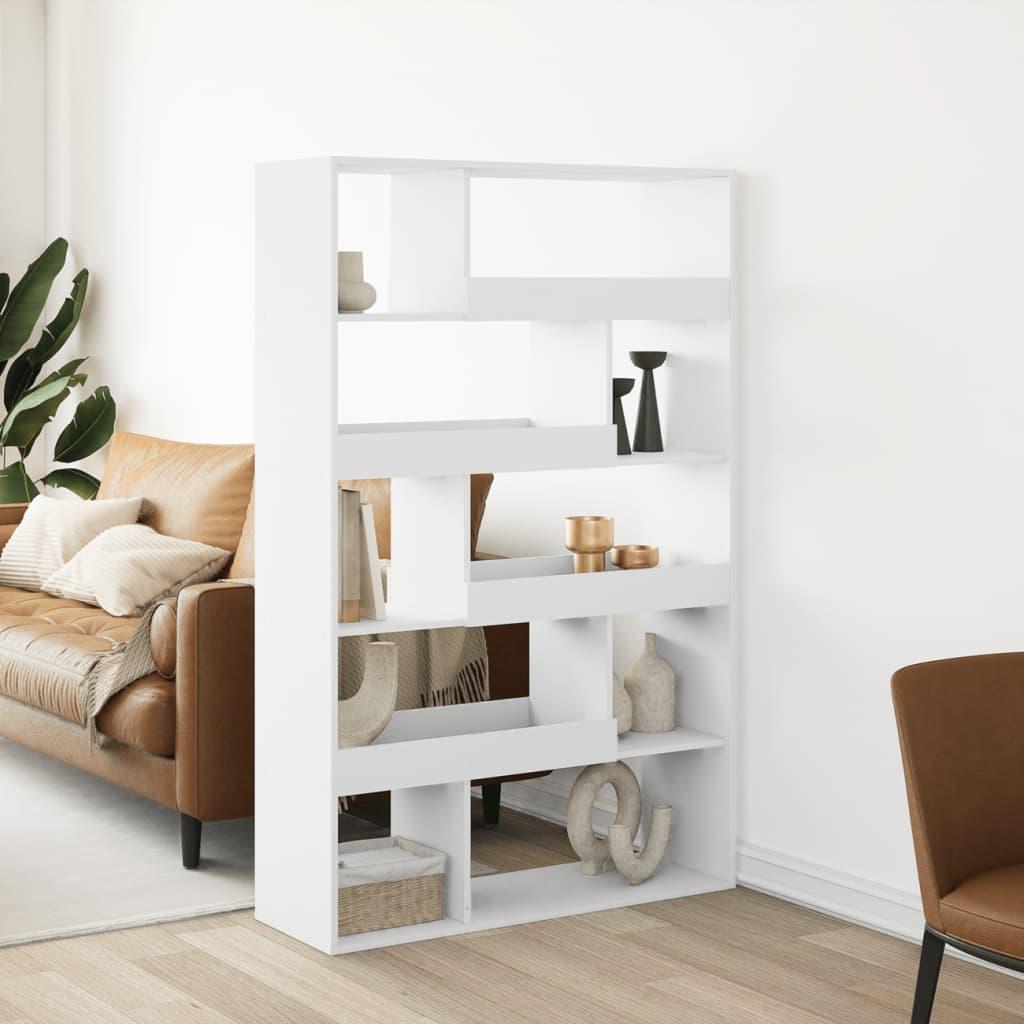 Bogreol 100x33x156,5 cm konstrueret træ hvid