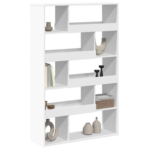 Bogreol 100x33x156,5 cm konstrueret træ hvid
