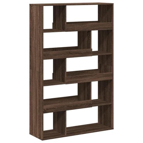 Bogreol 100x33x156,5 cm konstrueret træ brun egetræsfarve