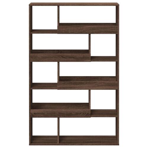 Bogreol 100x33x156,5 cm konstrueret træ brun egetræsfarve