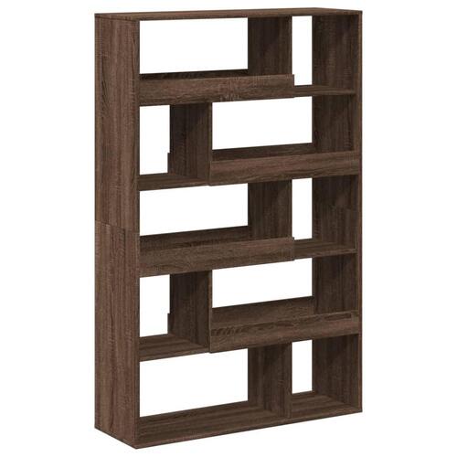 Bogreol 100x33x156,5 cm konstrueret træ brun egetræsfarve
