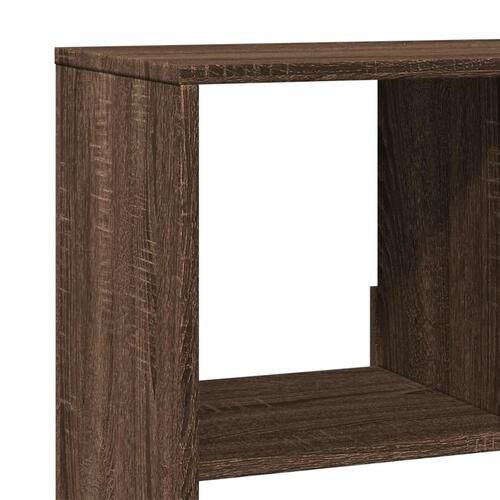 Bogreol 100x33x156,5 cm konstrueret træ brun egetræsfarve