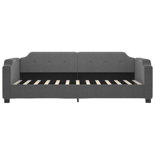 Daybed 100x200 cm stof mørkegrå