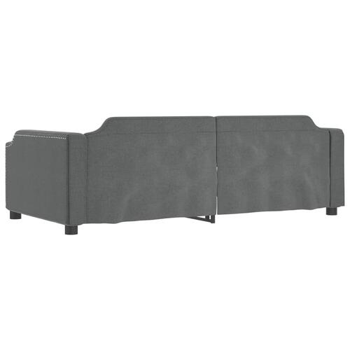 Daybed 100x200 cm stof mørkegrå