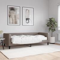 Daybed med madras 80x200 cm stof gråbrun