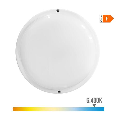 Væglampe EDM 32447 Hvid Plastik F 18 W 120 W 1820 Lm Bevægelsessensor Lyssensor Cirkulær (6400 K)