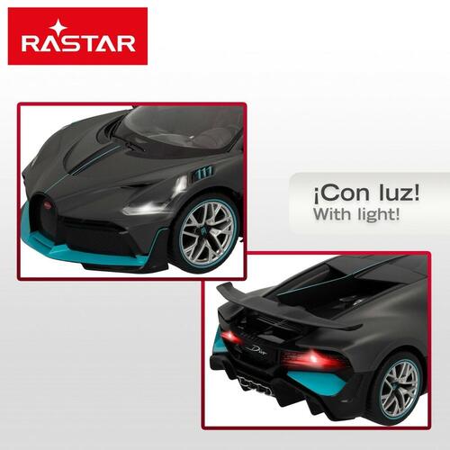 Fjernstyret Bil Bugatti Divo 1:14 Mørkegrå (2 enheder)