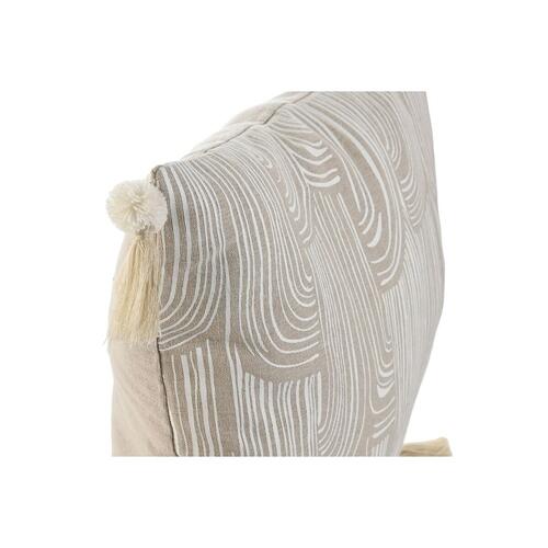 Pude Home ESPRIT Hvid Beige Udskrevet Boho 45 x 45 cm