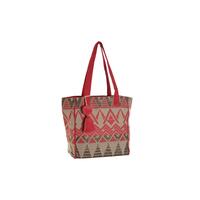 Skuldertaske Home ESPRIT Beige Fuchsia 31 x 16 x 66 cm