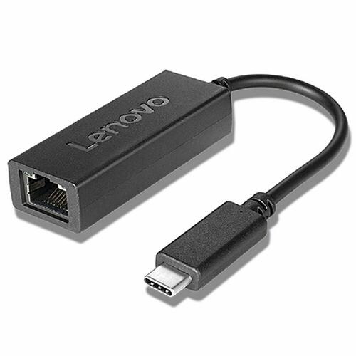 USB C til RJ45-netværksadapter Lenovo 4X90S91831 Sort