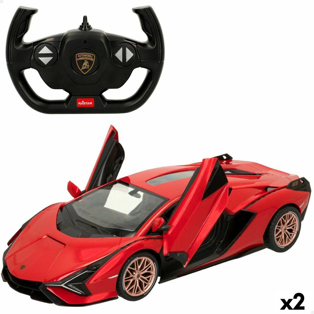 Fjernstyret bil Lamborghini Sian 1:14 - Rød (2 enheder)