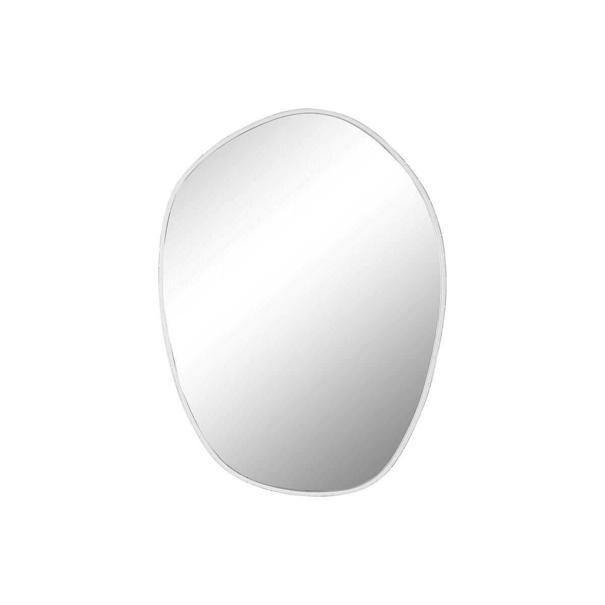 Vægspejl - hvid, oval, 60 × 2,5 × 78 cm