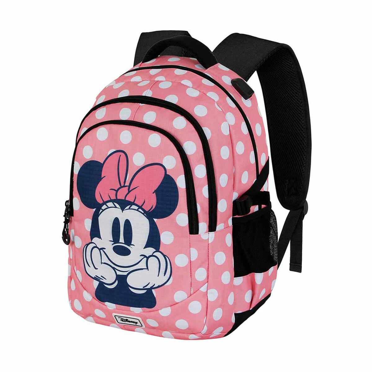 Skoletaske Minnie Mouse Karactermania - Pink, 34 × 21 × 46 cm