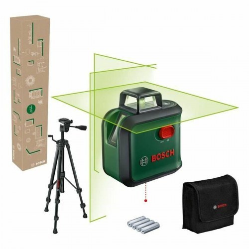 BOSCH laservaterpas med stativ og etui - grøn laser