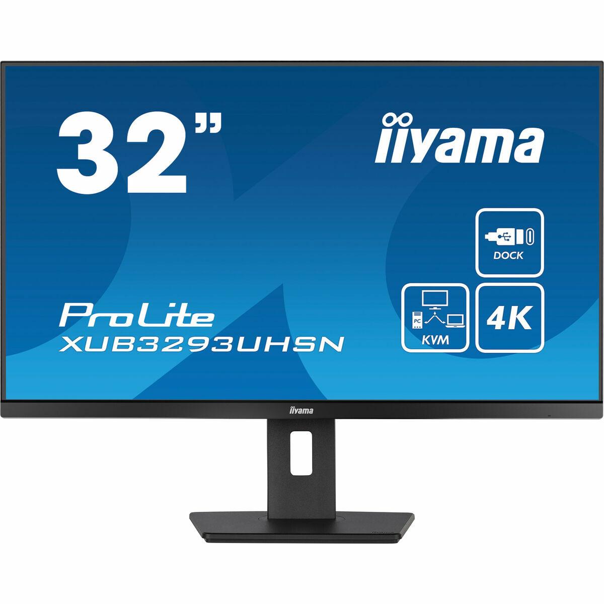 Iiyama ProLite XUB3293UHSN-B5 32" 4K IPS skærm med USB-C, KVM og dock billede