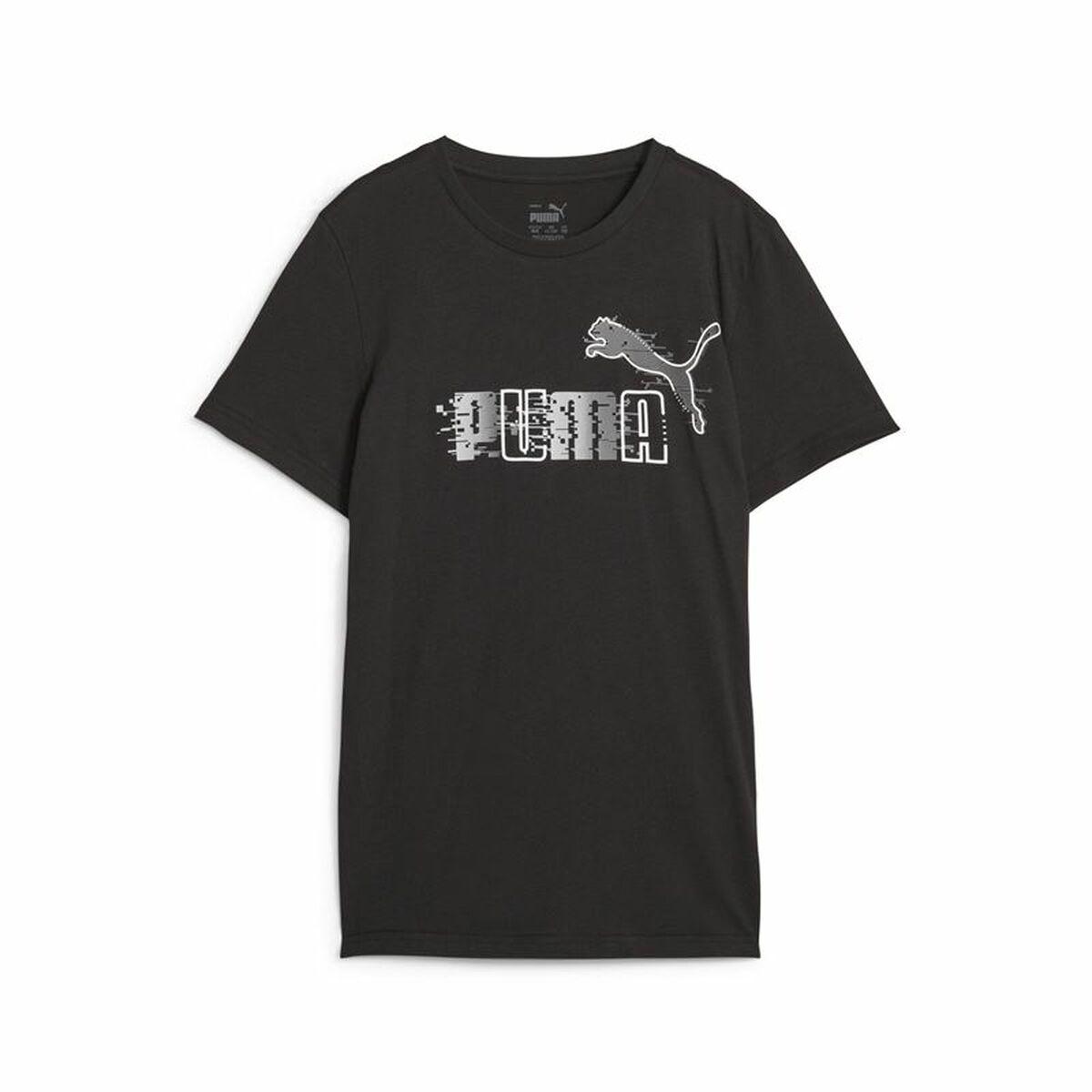 Børne Kortærmet T-shirt Puma Ess+ Futureverse Sort 7-8 år