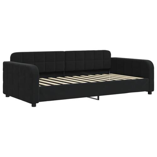 Daybed 90x200 cm velour sort
