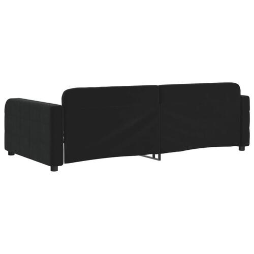 Daybed 90x200 cm velour sort