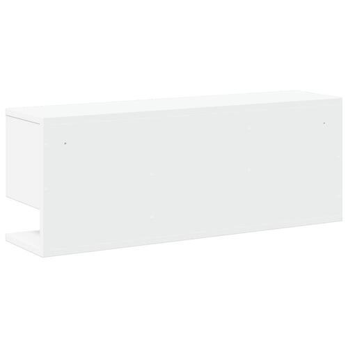 Vægskab 80x20x30 cm konstrueret træ hvid