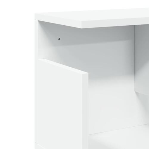 Vægskab 80x20x30 cm konstrueret træ hvid