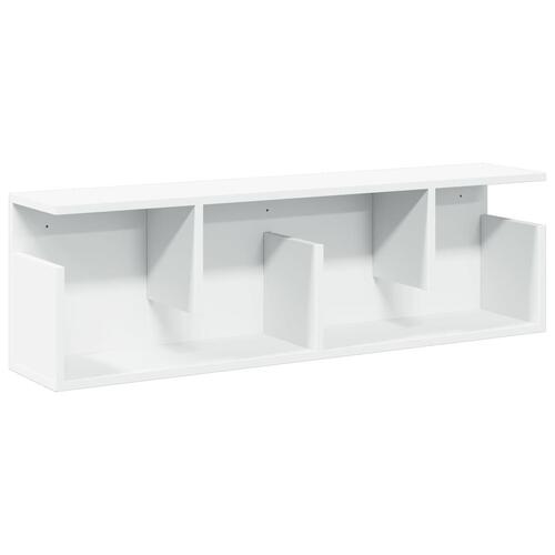 Vægskab 100x20x30 cm konstrueret træ hvid