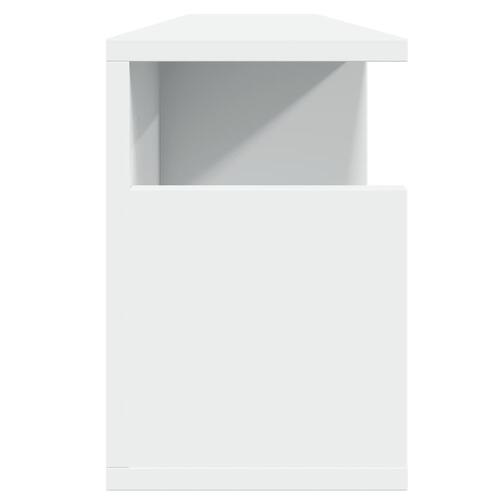 Vægskab 100x20x30 cm konstrueret træ hvid