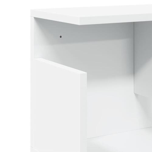Vægskab 100x20x30 cm konstrueret træ hvid