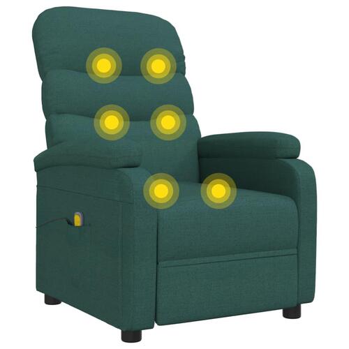 Massagestol stof mørkegrøn